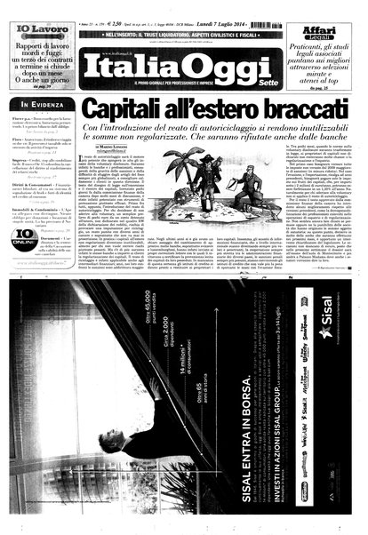 Italia oggi : quotidiano di economia finanza e politica